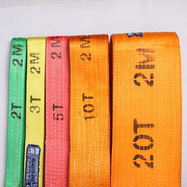 
Webbing Sling 10T Polyester Flat Webbing Sling Lifting Belt Sling 8M 