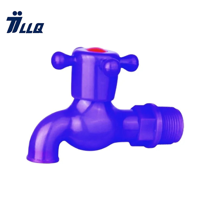 Garden Irrigation Connector Plastic Bibcock Wall Mounted Male Thread Plastic Pvc Water Tap