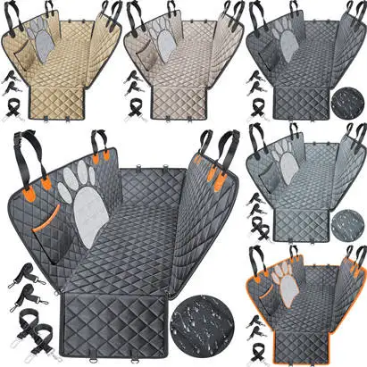 Dog Car Seat Cover for Back Seat Waterproof Scratchproof Dog Seat Covers for Cars with Side Protector