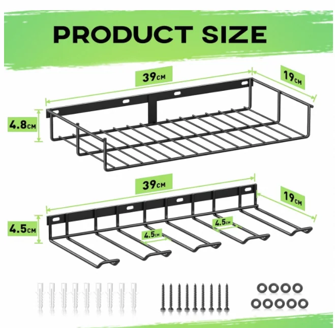 High Quality Metal Drill Holder Hand Power Tool Organizer Rack Wall Upgrade Wall Mount Garden Garage Tool Storage Organizer
