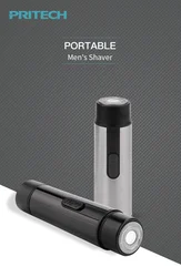PRITECH Electric USB Rechargeable Men Body Battery Operated Mini Portable Men Beard Shavers