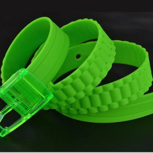 Wholesale Fashionable Environmental Candy Colorful Women Mens Unisex Plastic Belt