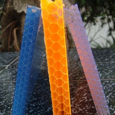 
2019 hot sale 14mm/16mm/18mm polycarbonate/plastic honeycomb sheet for greenhouse building 
