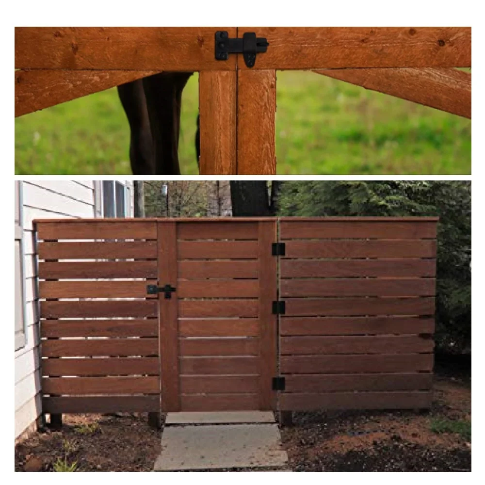 Комплекты оборудования для черной двери сарая с защелкой для ворот