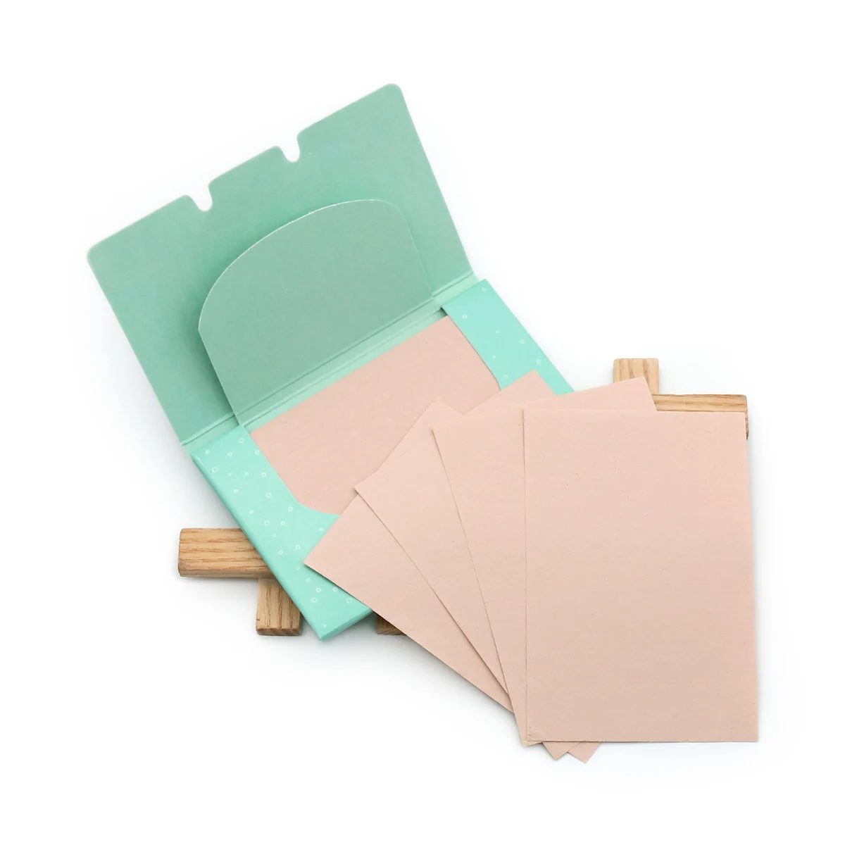 Custom skin yellow rice paper makeup oil absorbing paper for hair or face make up