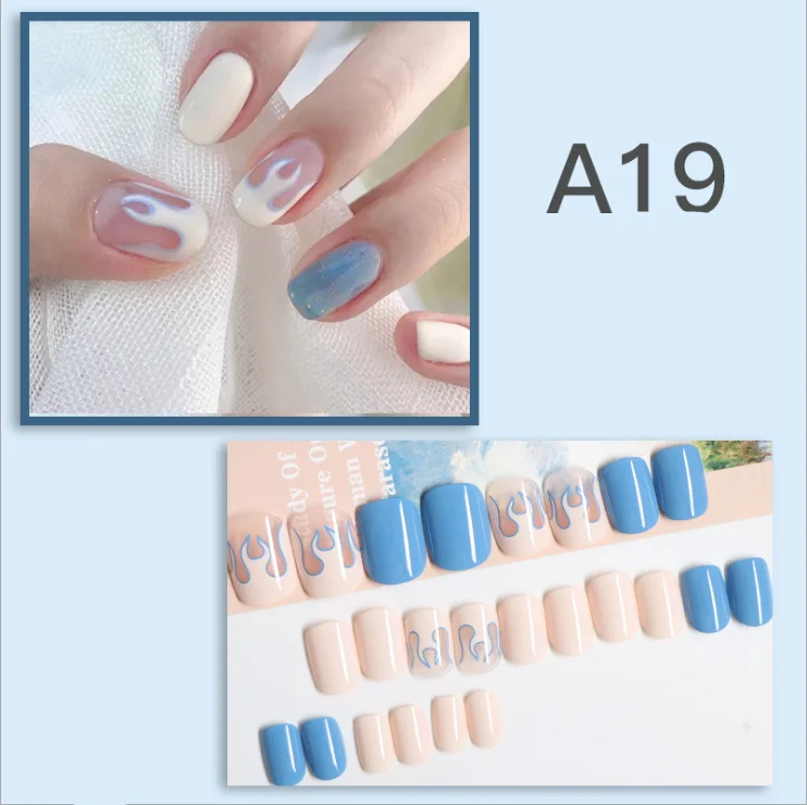 Wholesale More Styles Trend Top Quality Handmade Acrylic Bling Press On Nails Artificial Fingernails For Women