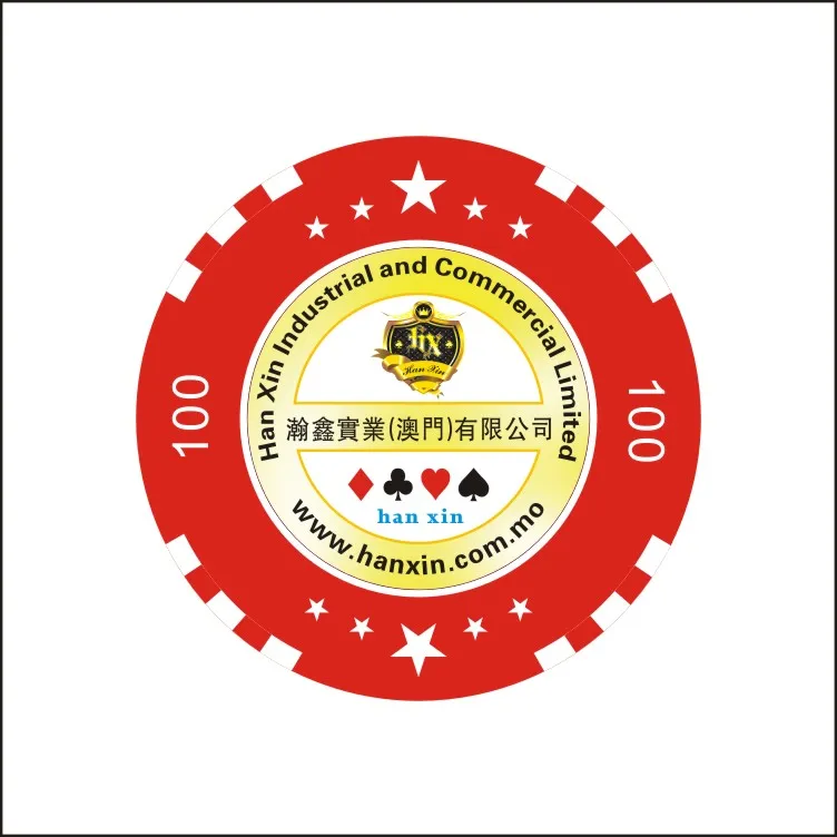 Nylon Material Custom 14g Poker Chips Custom Colour Casino Chips Plaques