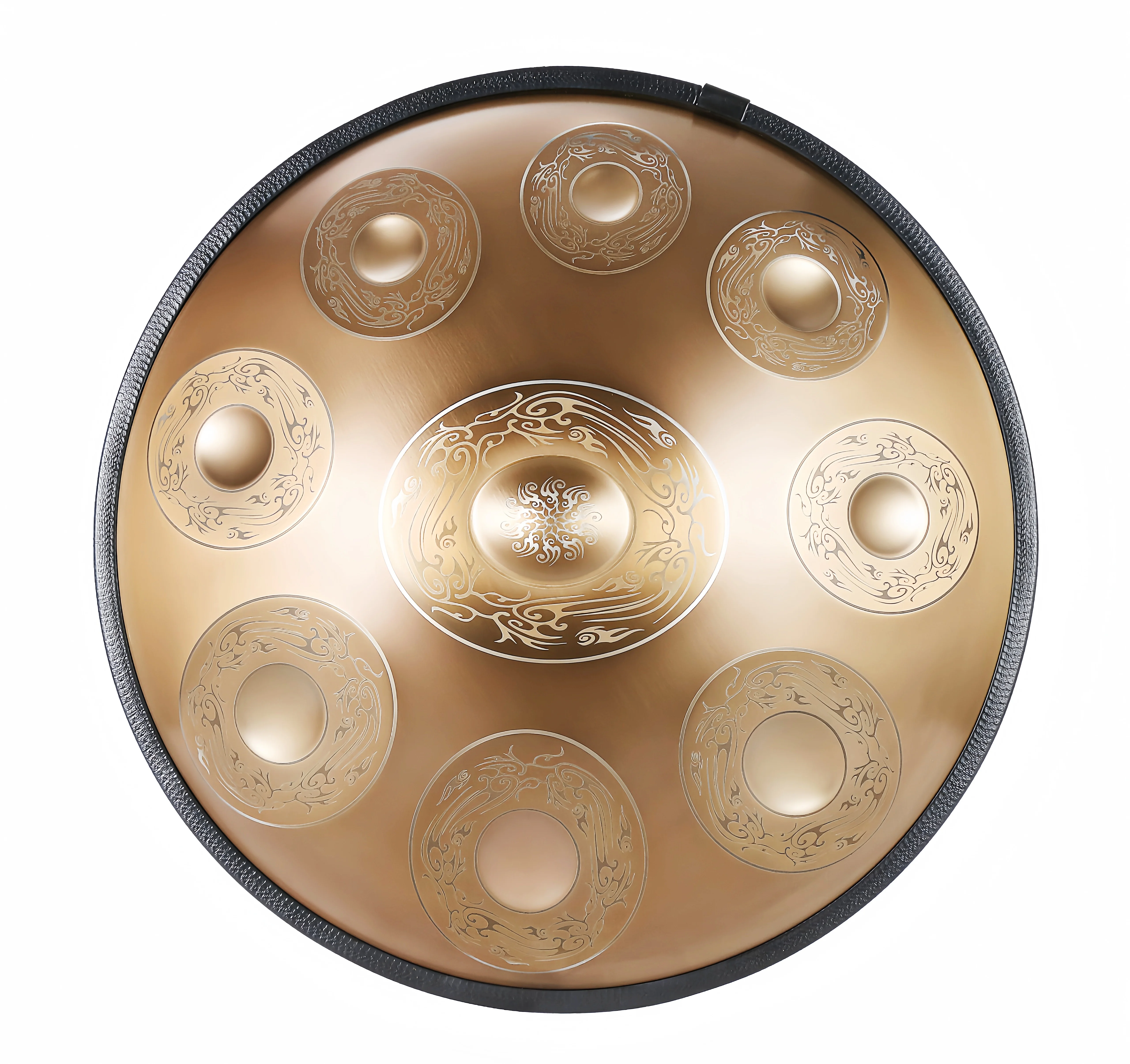 JELO T-6 22 Inch Stainless Steel Handpan Beginner Musical Instrument Custom Logo Colors 10 Notes D Minor/ Kurd Tongue Drum
