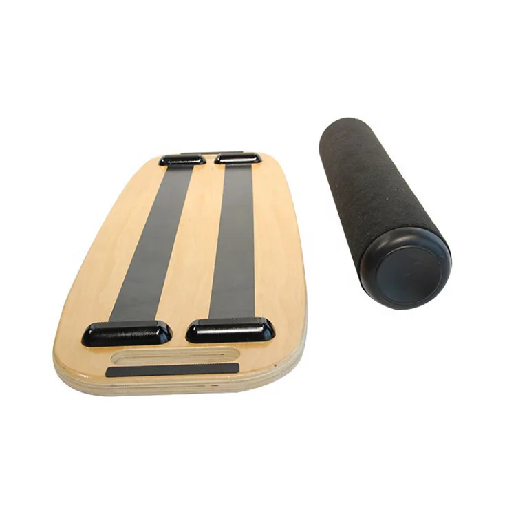 wooden balance board for Exercise Anti-Slip Surface balance board with Roller and Cushion balance board