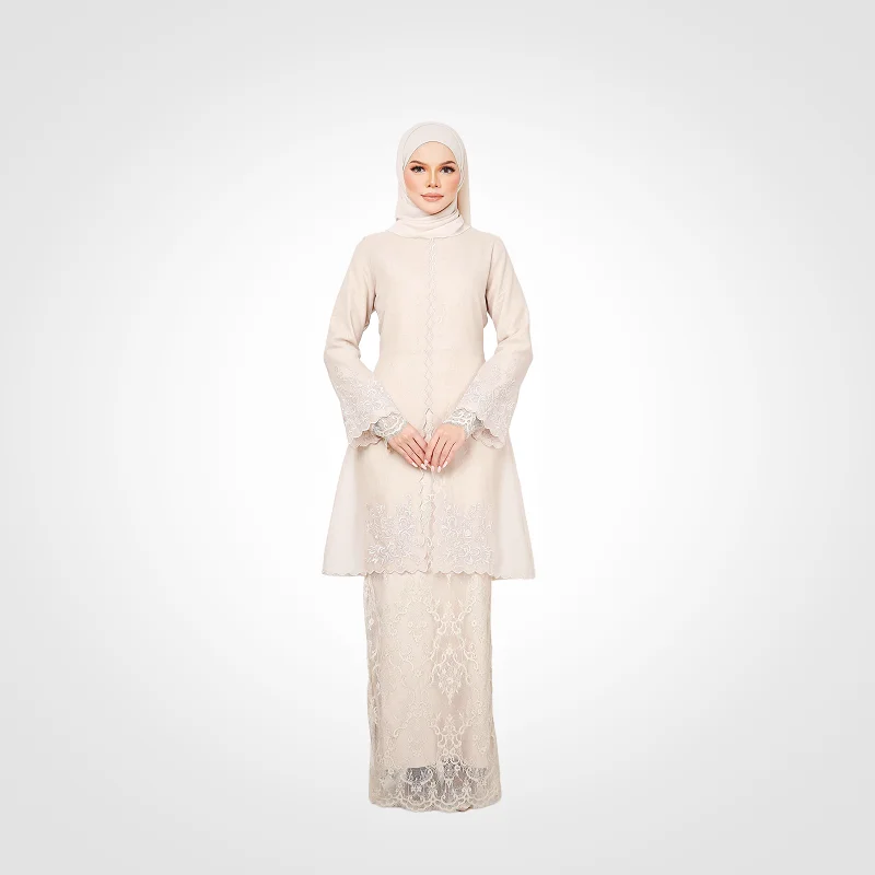 SIPO Modest Islamic Clothing Soft Organdy With Embroidery Indonesia Hot Sale Malaysia Baju Kurung Amaya Kebaya