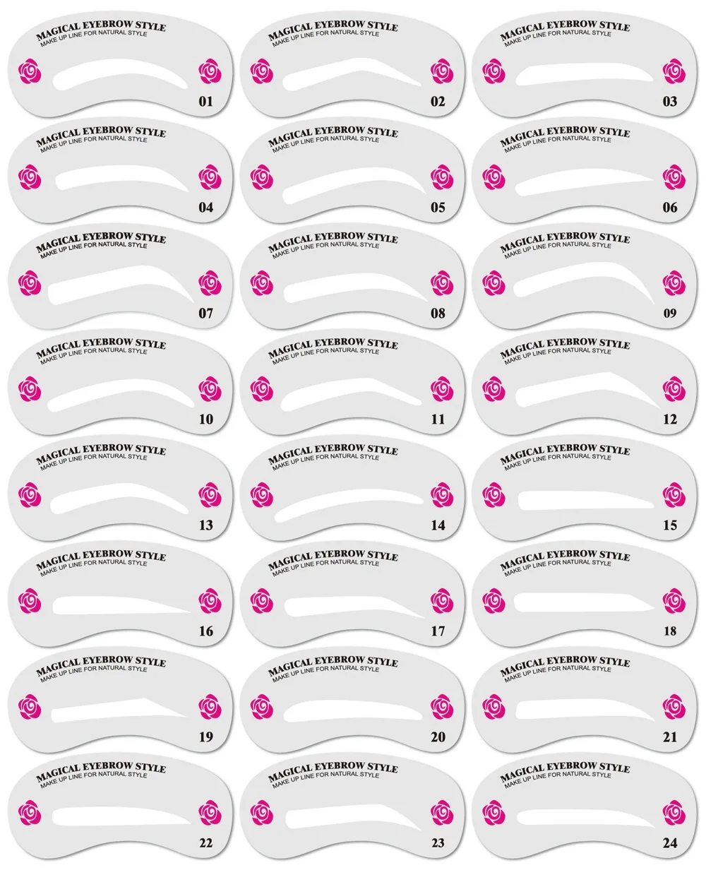
custom label private label eyebrow stencils 