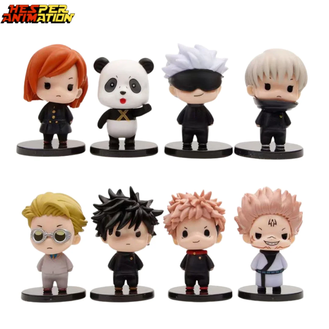 8cm 3.14inchs Kawaii Japanese Anime Figures Q version Pvc Figure Toys Hot Sale Jujutsu Kaisen Mini Action Figure