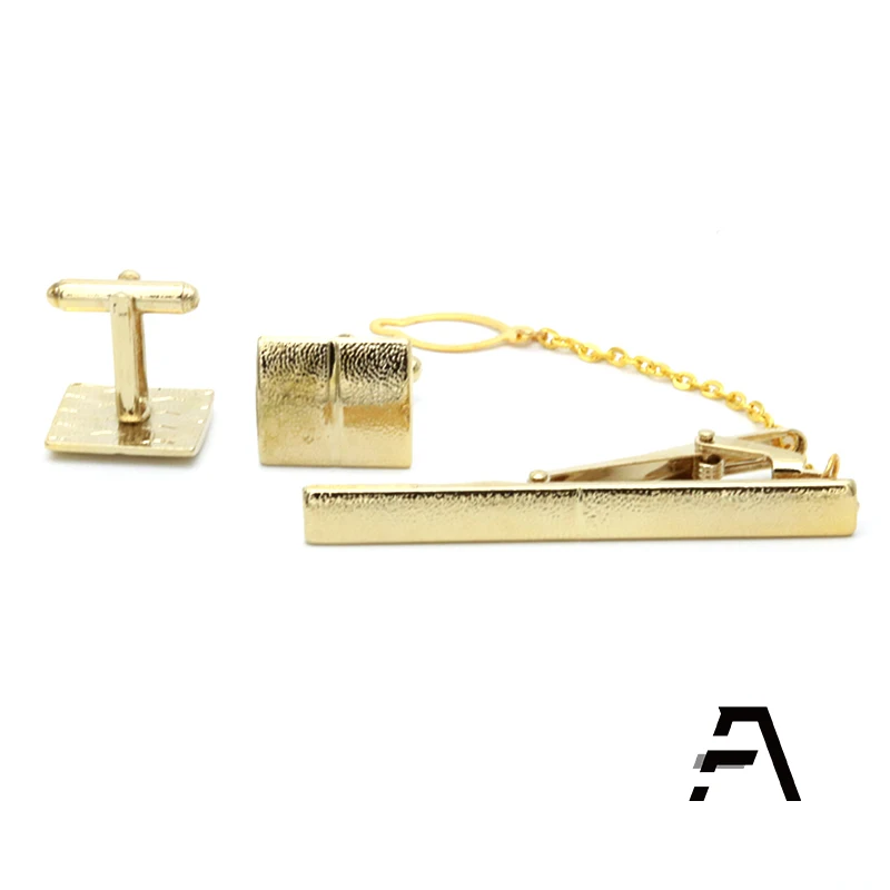 Mens  Metal Gift Set Tie Clip cufflinks Wholesale Price Dongguan Fancy