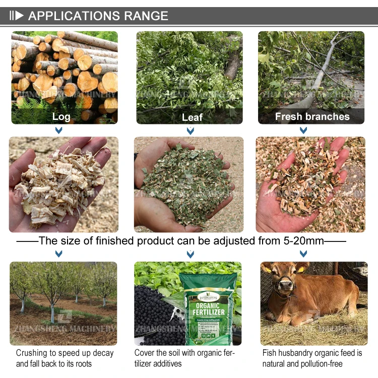 Hot sale drum type wood chipper engine shredder diesel chipper wood china