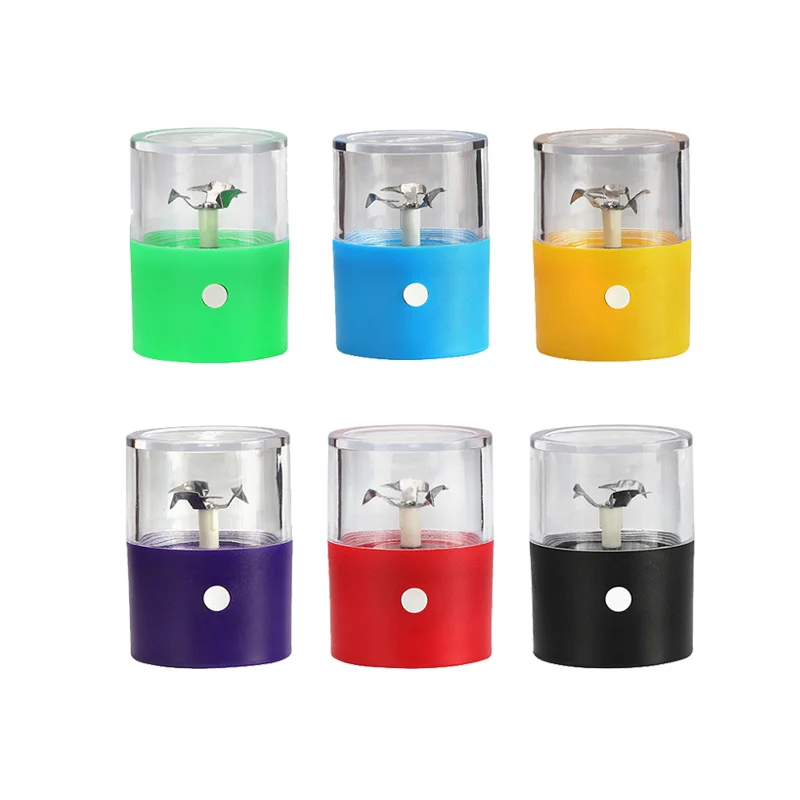 Wholesale Multi Color Portable USB Charging Automatic Herbal Dry Flowers Tea Crusher Electric Grinder Herb