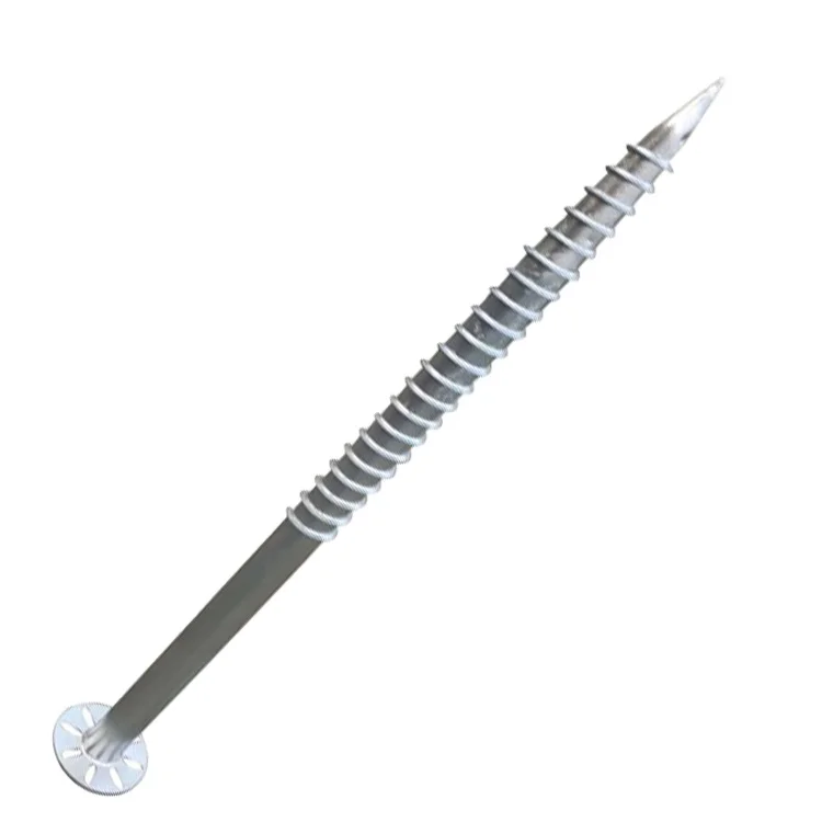Hot Galvanized Steel Q235B Solar Mounting Ground Screw Pole Anchor