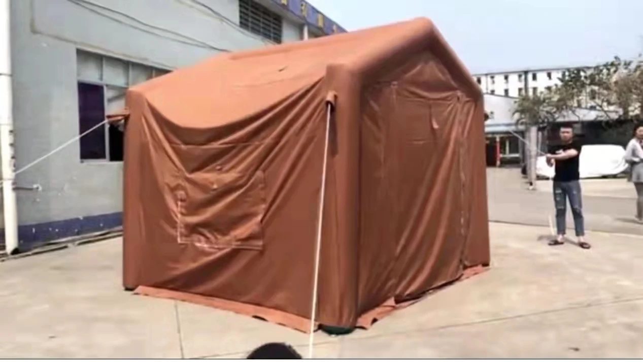 Wholesale High Quality Waterproof Disaster Relief Canvas Outdoor Winter Green Army Canvas Camping Military Tent