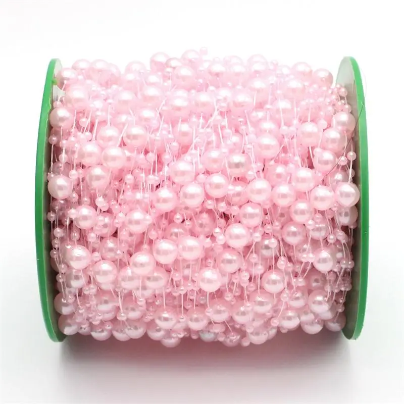 5 м/уп. рыболовная леска, жемчужные бусины, цепочка, искусственная гирлянда, цветы, свадебное украшение для невесты C0504