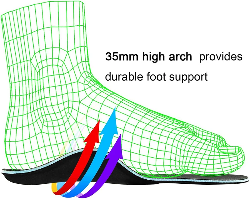Bestar Plat Foot Orthotic Insoles Arch Support Shoe Cork Insert Functional Orthopedic Insoles
