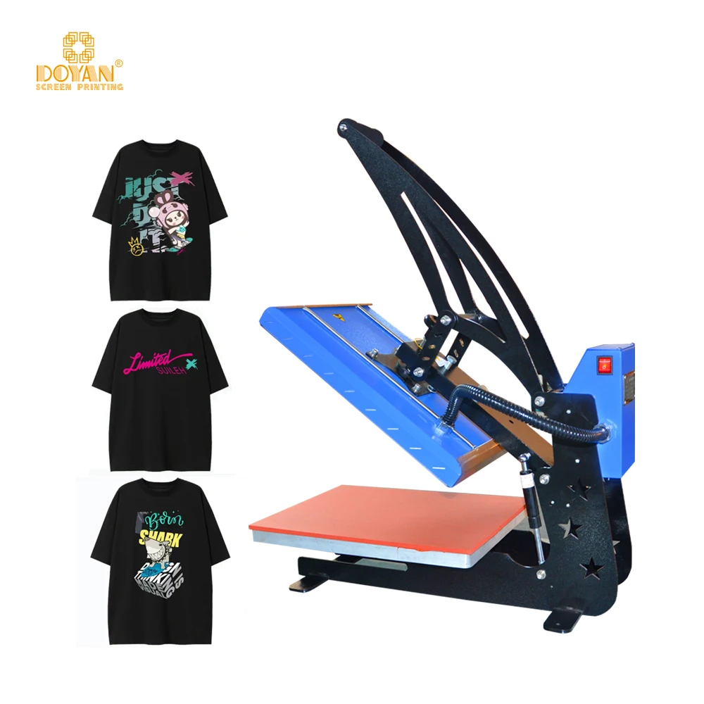 High Quality Semi-Automatic Magnetic Ironing Machine Platen Drawable Design New Flatbed Printer Heat Press Machine Motor
