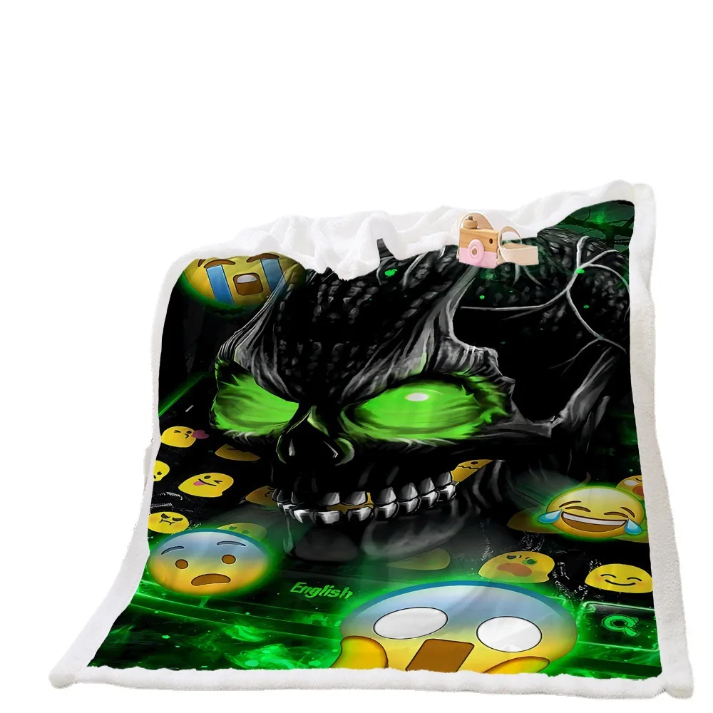 Top Quality New Design Halloween Throw Blanket Super Soft Warm Cozy Blanket Super Soft Flannel Fleece Blanket