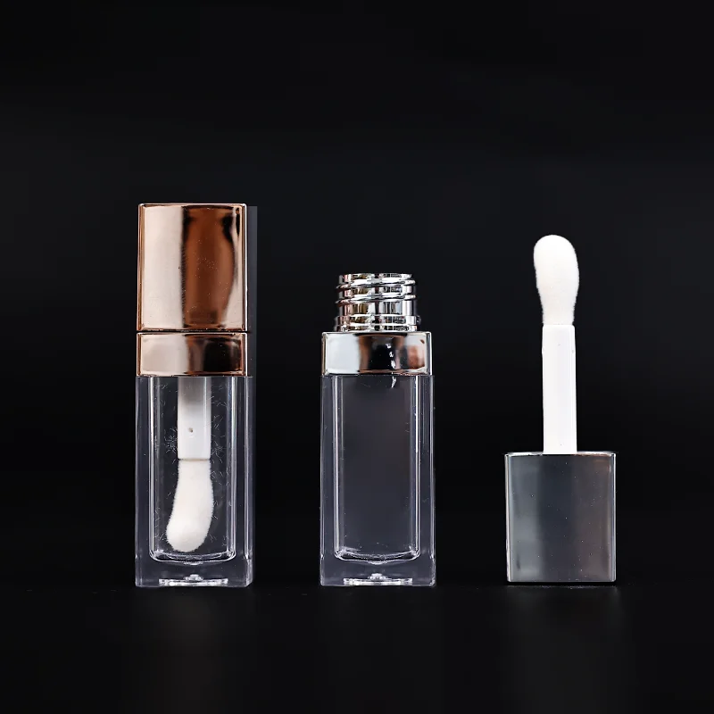 Mini Cosmetic Lip Gloss Tubes Square Clear Empty Lipgloss Tubes Lipsticks Packaging Bottle container tube