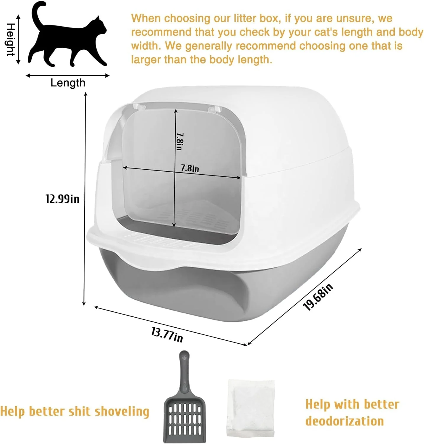 OF Wholesale Fully Enclosed Detachable Cat Toilet Large Cat Litter Box With Shovel