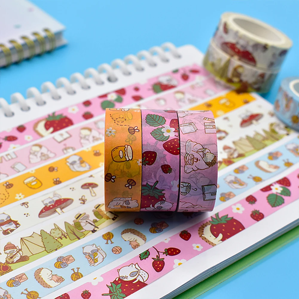 CMYK Custom Printed 25mm*10m Kawaii Masking Washi Paper Tape Manufacturer