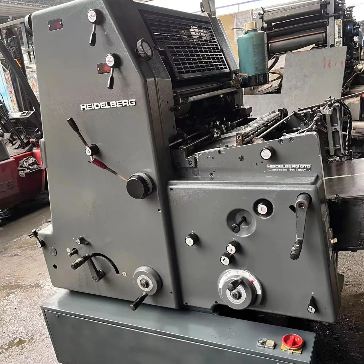 Используемый heidelberg GTO52 цветной офсетный печатный станок GTO521