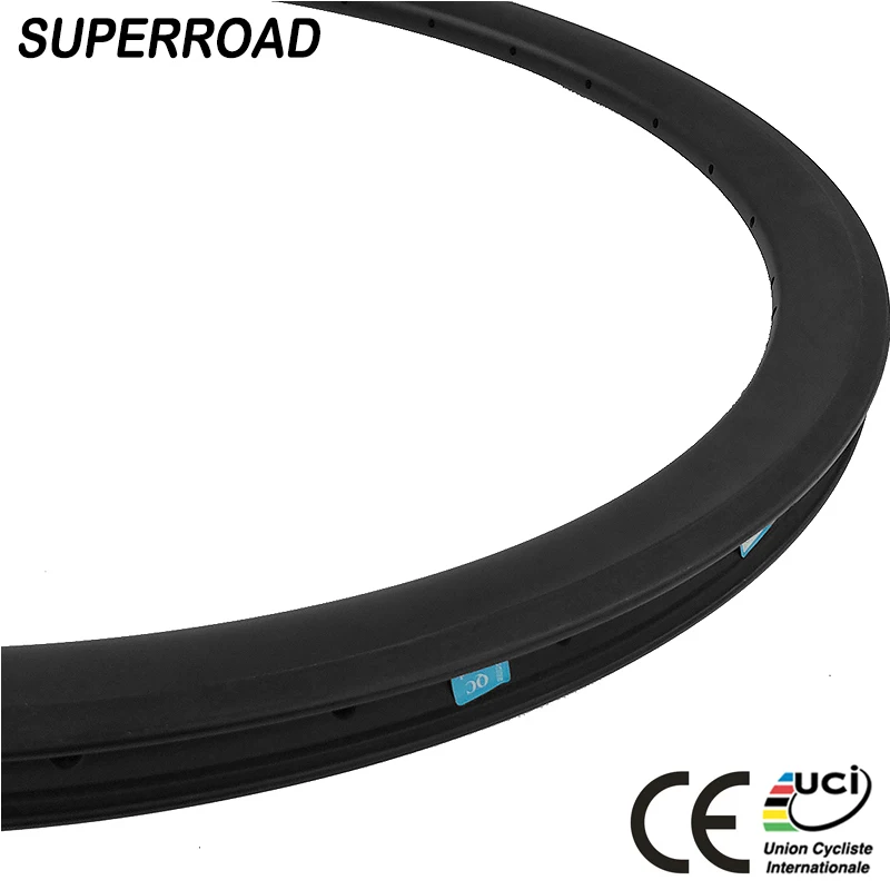 
Wider Carbon Bicycle Wheels 25*38 T700c Tubeless Toray Full Carbon Road Bike Rims For Secure Riding 