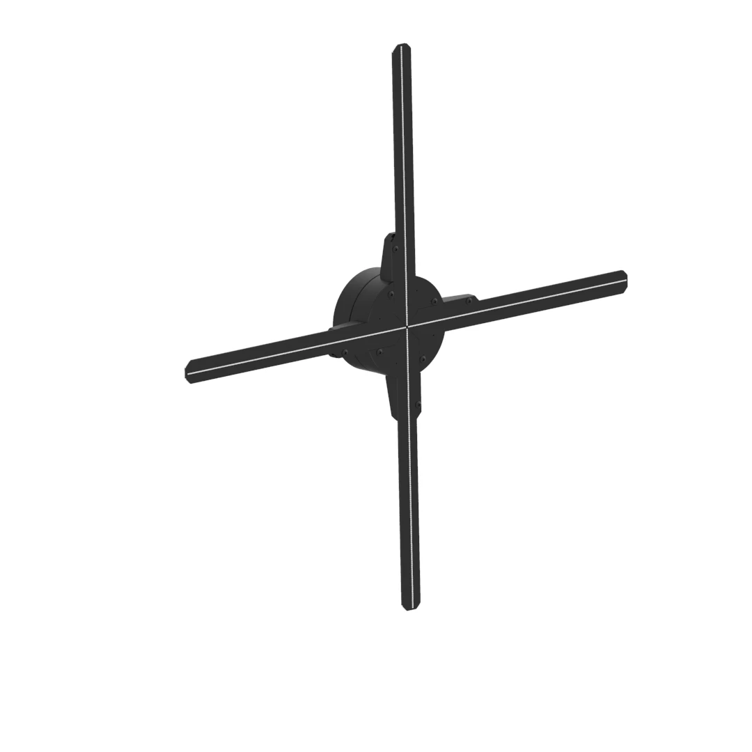 Spliced 65cm wifi light outdoor advertising machine 3D LED holographic display projector rotating hologram fan