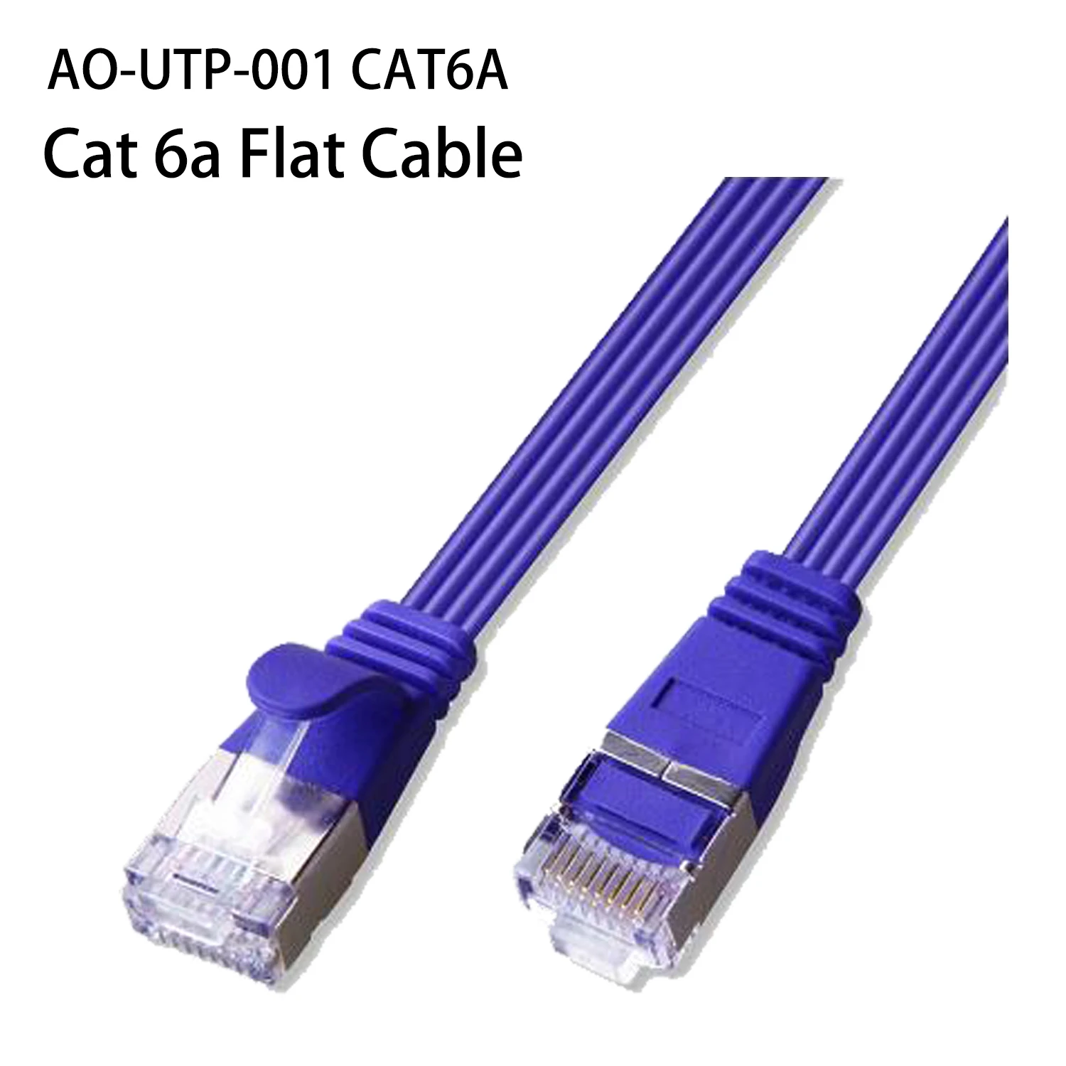 Flat Cat 6 Ethernet Cable High Speed Ethernet Cord LAN Cable with RJ45 Weatherproof Flat Internet Network Patch Cord