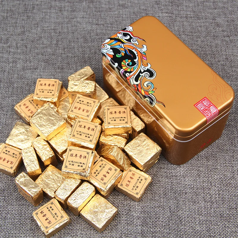 
Wholesale Chinese famous Yunnan mini Puer tea brick, fermented Pu Er tea produce 2012 year 250 gram per box 