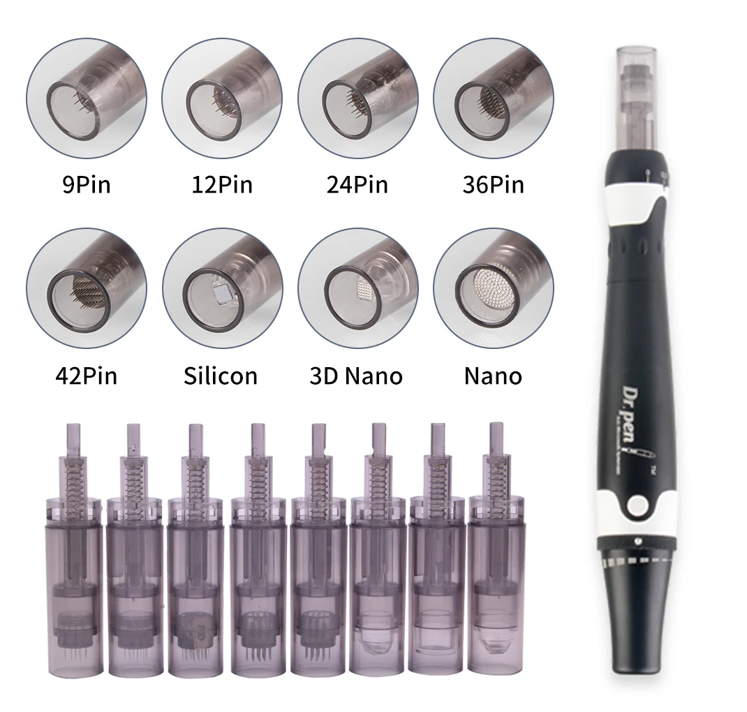 derma needle pen dermapen needle microneedling Dr.pen 1 3 5 7 9 12 24 36 42 3D 5D pins nano electric derma pen needle cartridge
