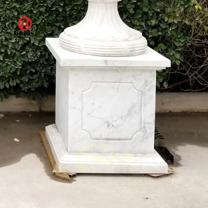 Nature Stone Base Decorative Marble Pedestal Base Marble Column
