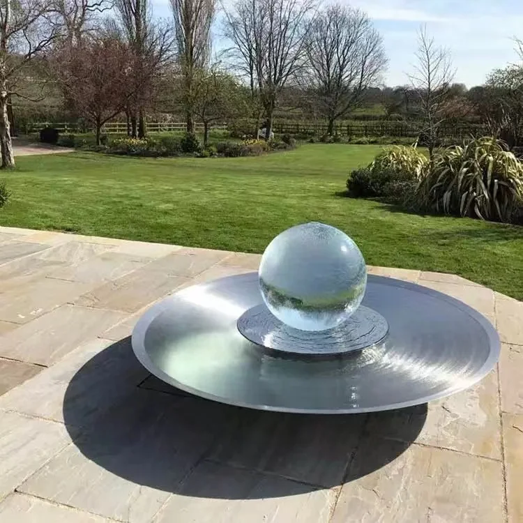 Outdoor Custom Park 304 Stainless Steel Fountain Balls Garden Water Features Outdoor Feature Fountain Balls Metal Fountain Balls