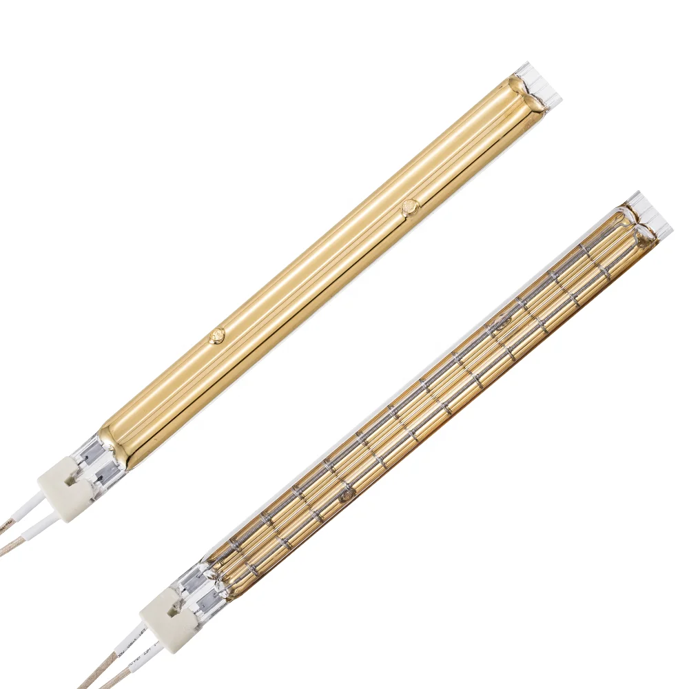480V 6000W Twin tube gold reflector quartz tube infrared paint curing lamp for printing machine
