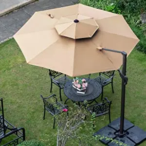 Parapluie Sombrilla Guarda Sol 360 Rotation & Integrated Tilting System Outdoor Big Umbrella Outdoor Sun Umbrella
