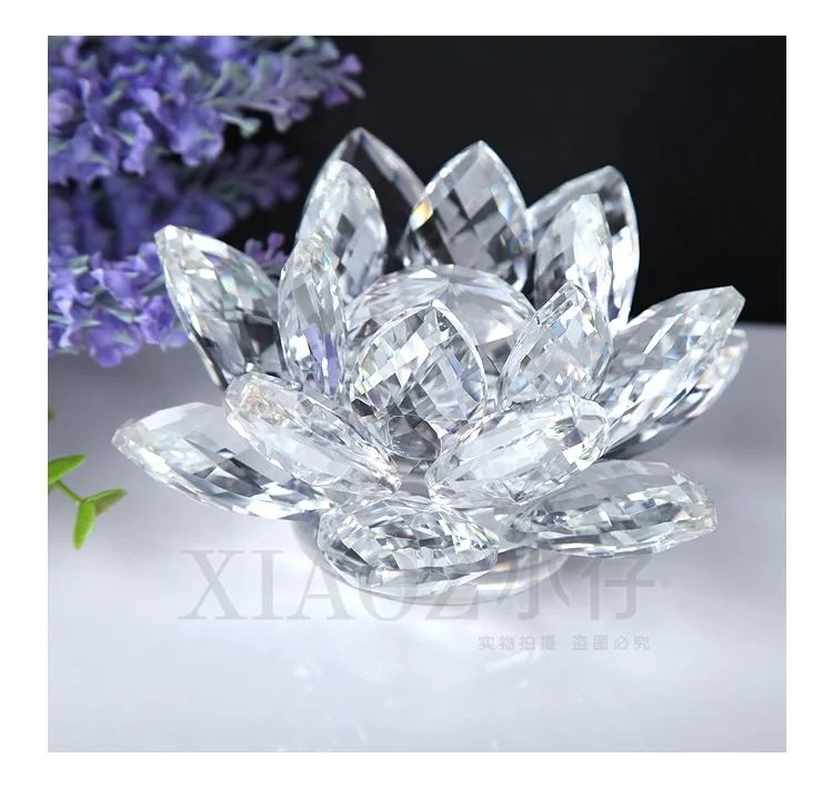 MH-H0012 High End Crystal Lotus Flower For Wedding Decoration Wedding Door Gift Wedding Guests Souvenirs