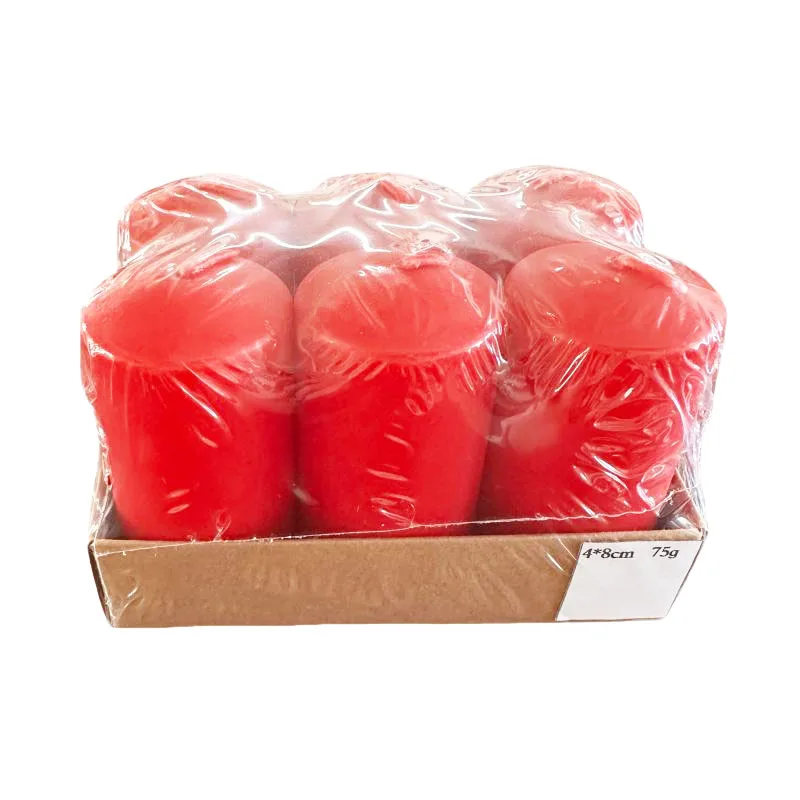 4x8 pillar candles large pack church candles pillar for sale