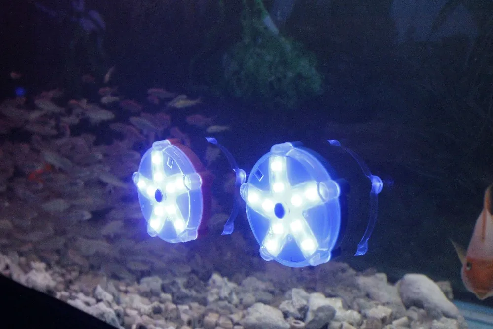 Светодиодный плавающий светильник для бассейна, меняющая цвет, лампа для морских звезд, 100%, водонепроницаемая, 3,3 дюйма, с магнитной задней крышкой, аквариумный пруд, бассейн, спа-ванны, светодиодные лампы