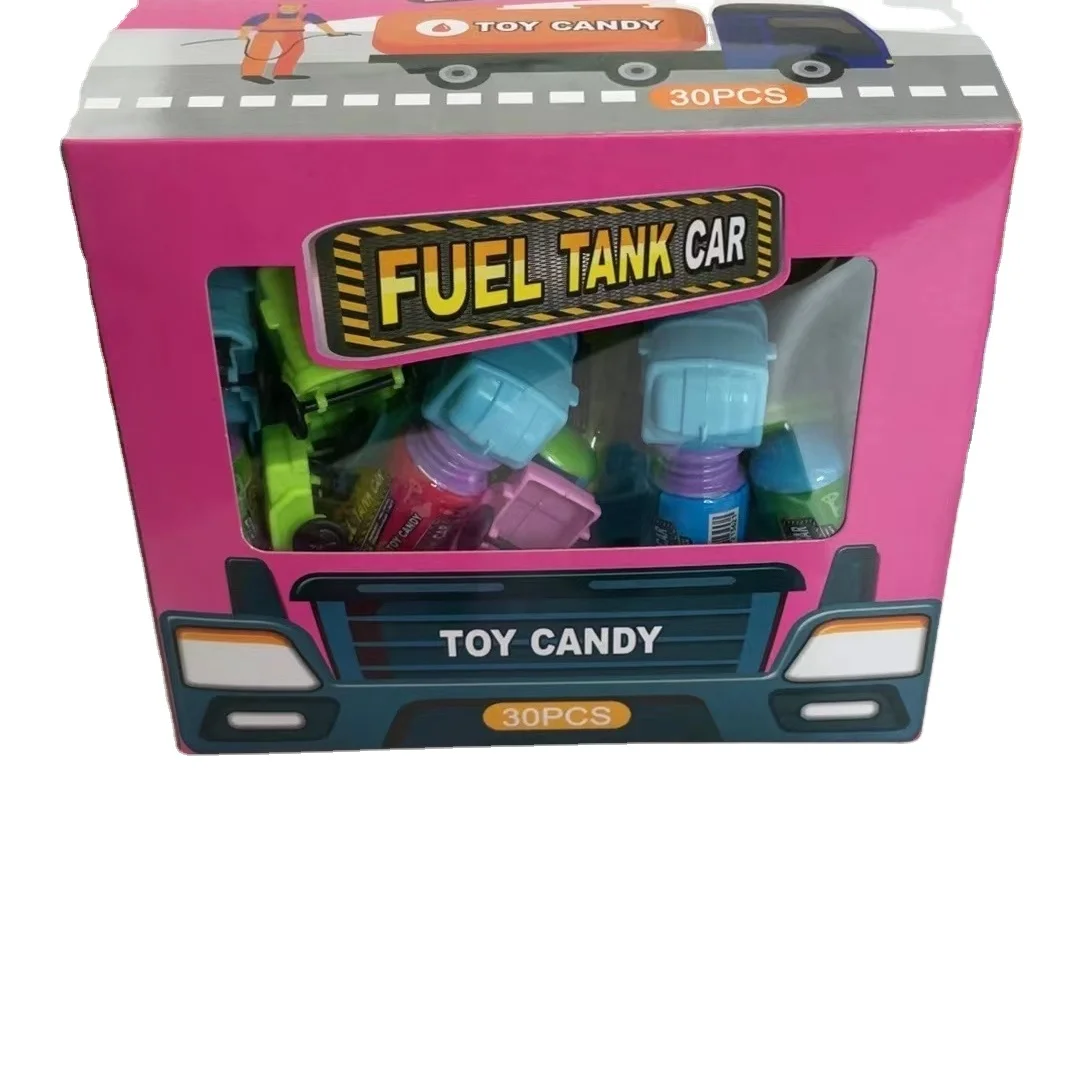Китайский поставщик Детские сладости игрушки топливный бак автомобиль игрушка с прессованными конфетами