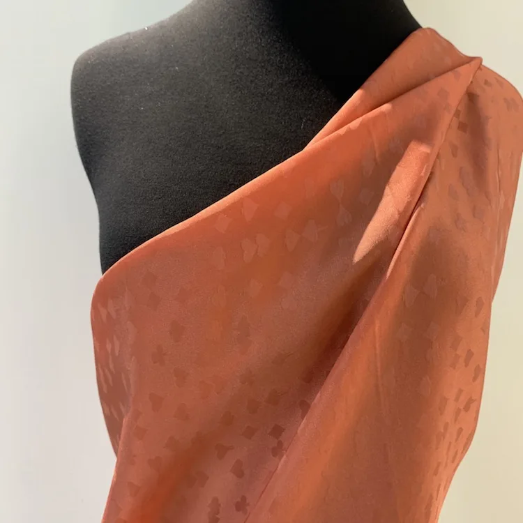 Ethyl Vinyl Acetic Acid Liene Long Sleeve Silk Imitation Acetate Fabric For Dress