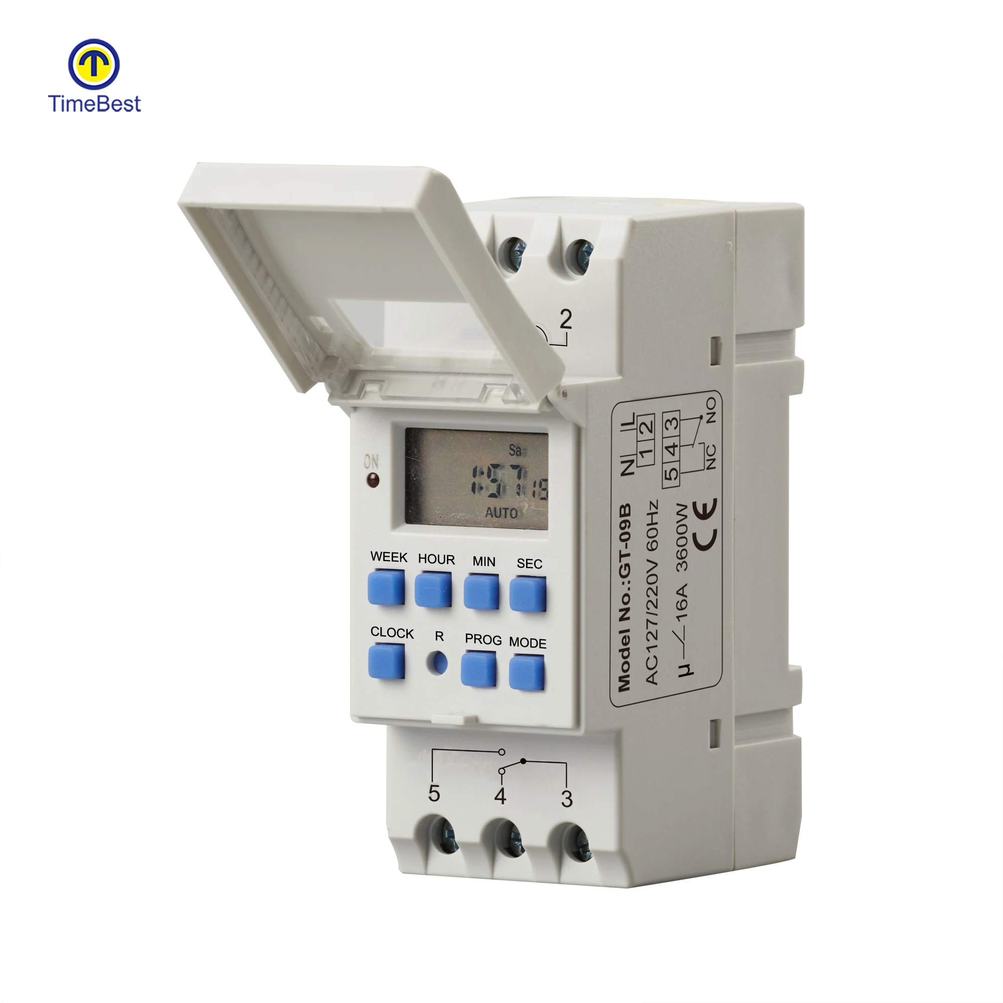 Multi Time HC18A Digital 220 Volt Din Rail Timer Switch
