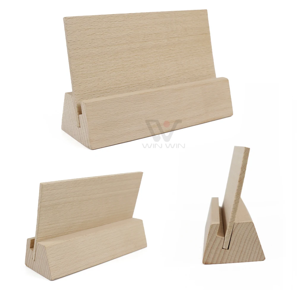 High Quality Wooden Blank Calendar Stand Natural Wood Customizable Calendar Stand Photo Frame