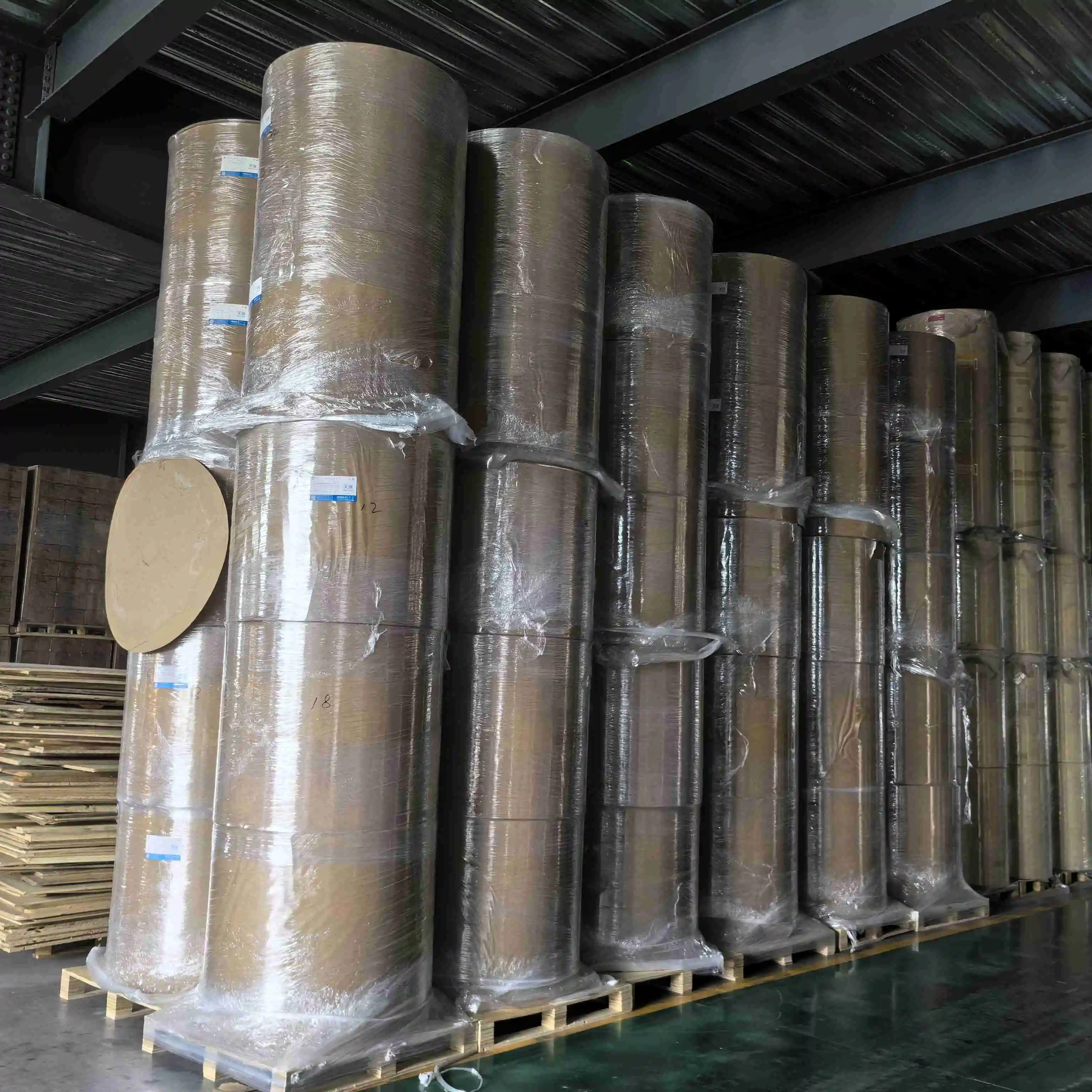 48G 55G 60G 70G 75G 80G Thermal Paper Roll Ton Thermal Paper Jumbo Roll For Machine Sliting