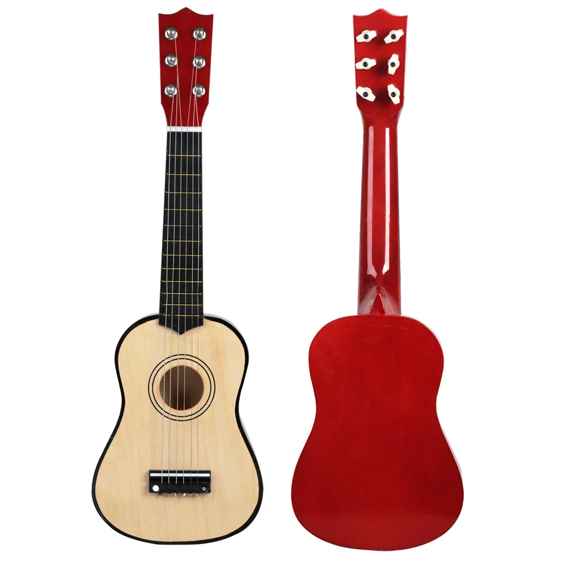 Hot sale High quality Musical small guitar  instrument colorful acoustic wholesale 21 inch left hand guitar
