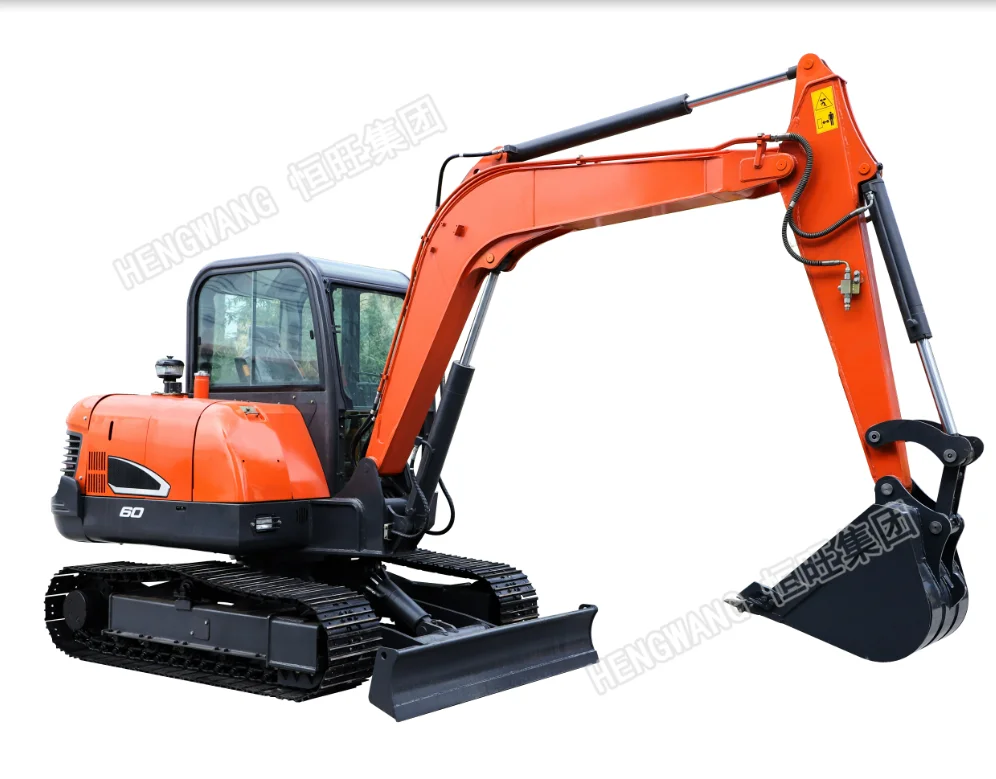 china hengwang group HW-60 6ton crawler garden excavator  household mini excavator