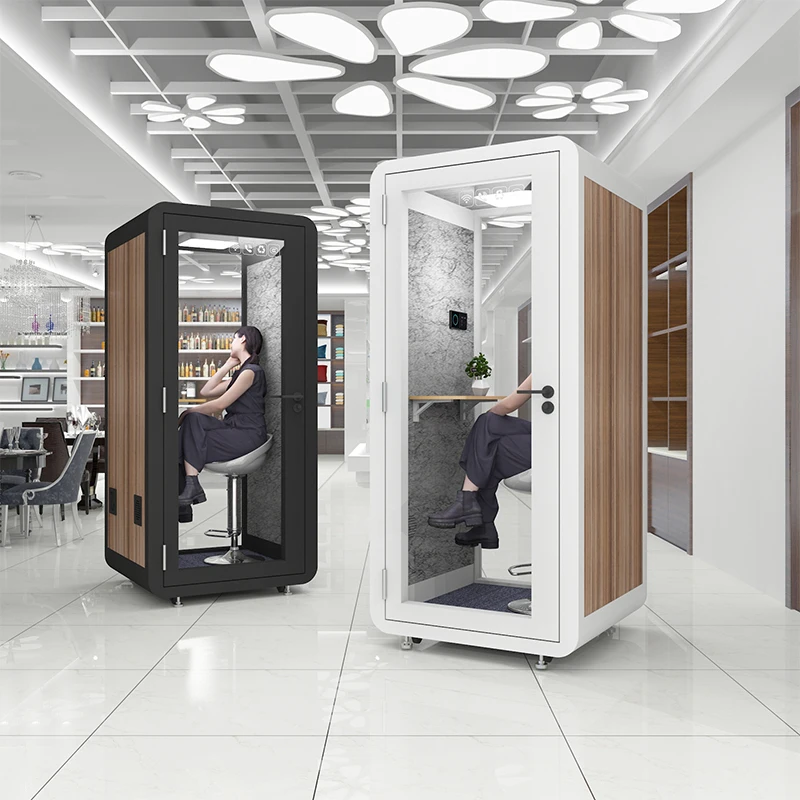 High quality soundproof box silent phone booth office cabin conference room
