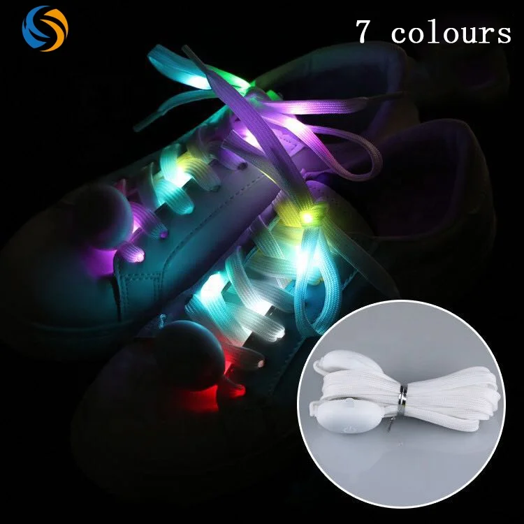 Direct Sales The Dark Luminous Light Unique Shoelace Wholesale Led Shoelaces